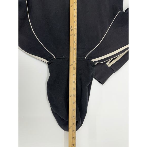 The North Face Womens Jacket Size Small Black Zip Up Hooded White Lines - Picture 11 of 13